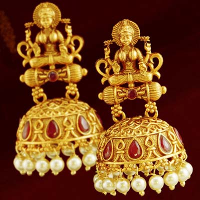 Jhumka Temple Jewellery Earrings