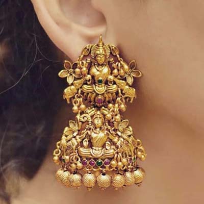 Jhumka Temple Jewellery Earrings