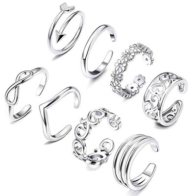Silver Toe Rings