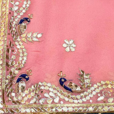 Gota Patti Georgette Fabric