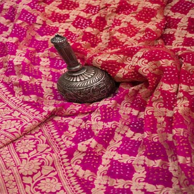 Khaddi Bandhej Saree